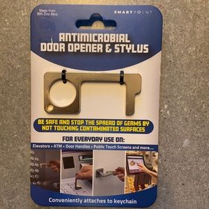 Antimicrobial door opener and stylus